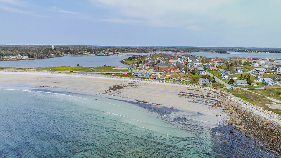 Crescent Beach, Arial Shot Crescent Beach, Arial View